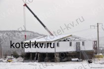 Наружные работы при монтаже модульной котельной Наружные работы при монтаже модульной котельной